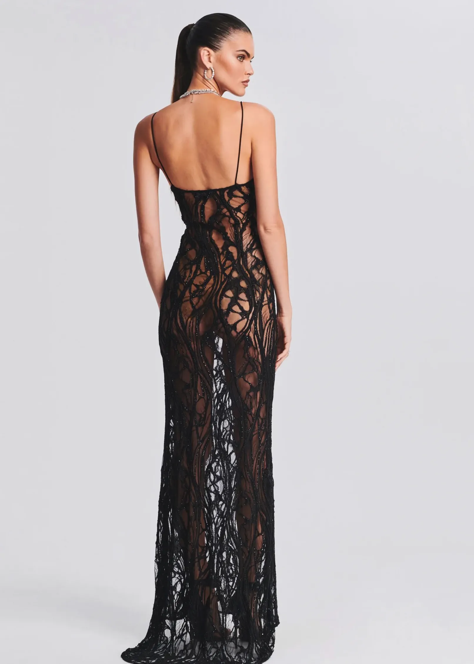 Cheap Winnie Embellished Lace Dress RETROFÊTE