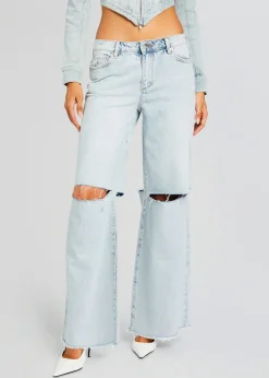 Cheap Wrenley Low-Rise Jean Bottoms