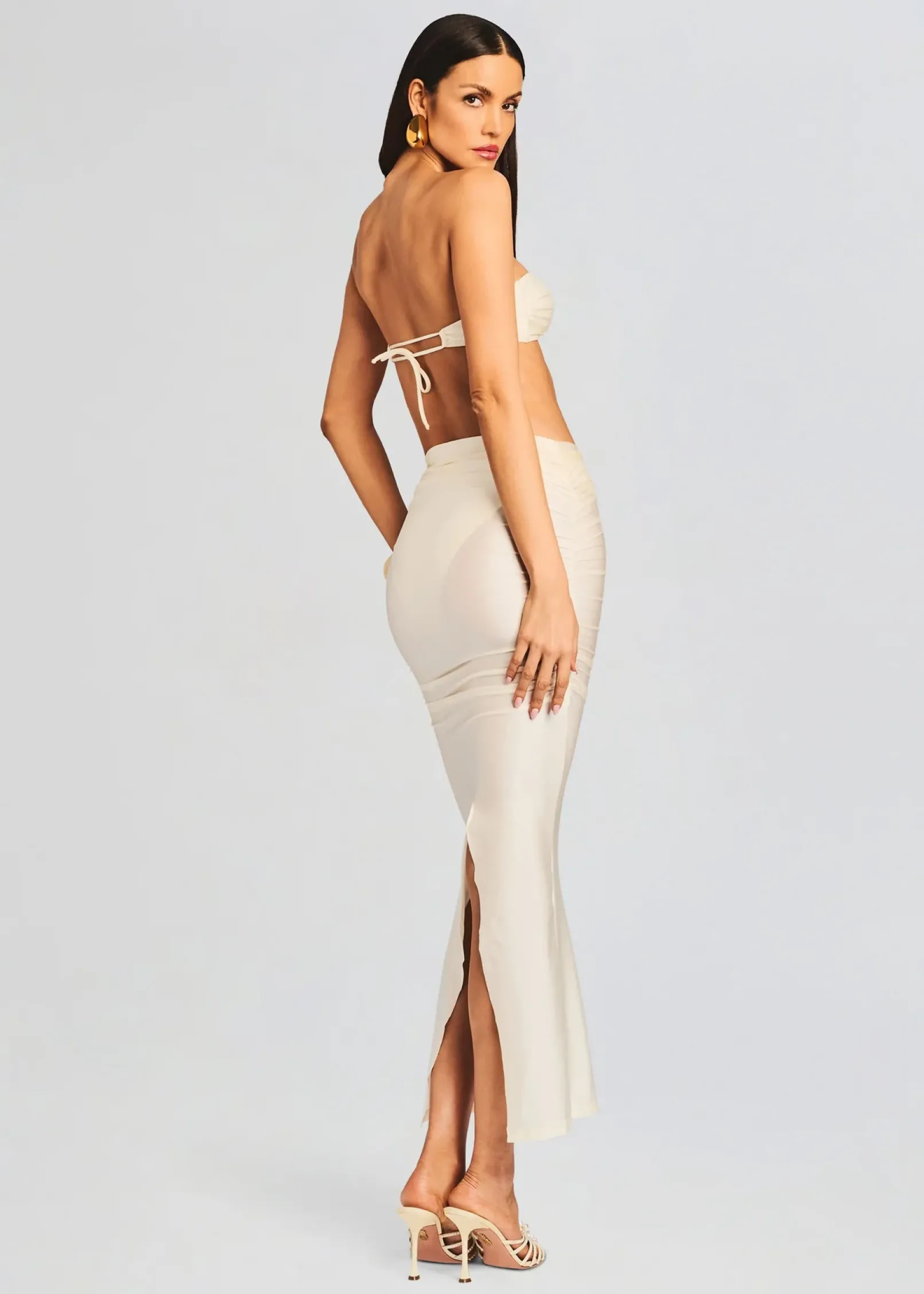 Best Sale Yara Lyrca Maxi Skirt Men Neutral Moments