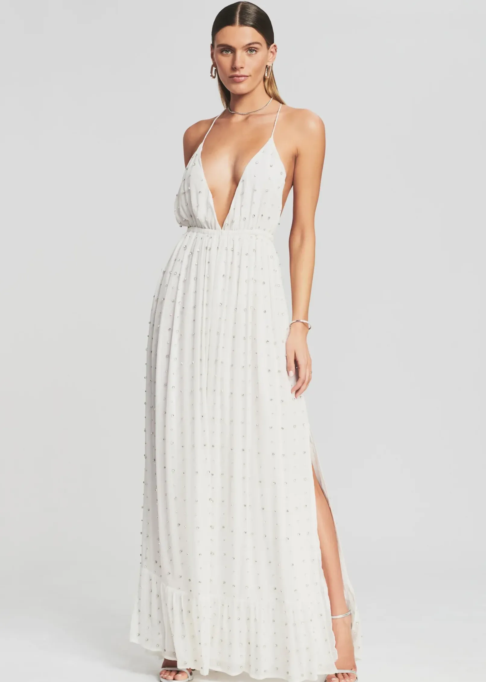 Fashion Zadie Embellished Silk Chiffon Dress RETROFÊTE