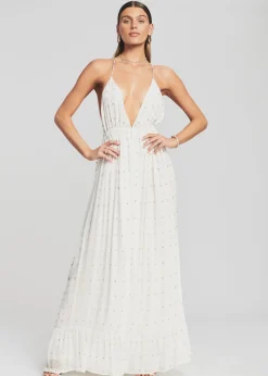 Best Sale Zadie Embellished Silk Chiffon Dress Honeymoon Looks