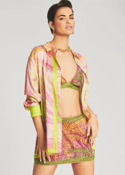 Clearance Zulu Sequin Palm Skirt Final Sale